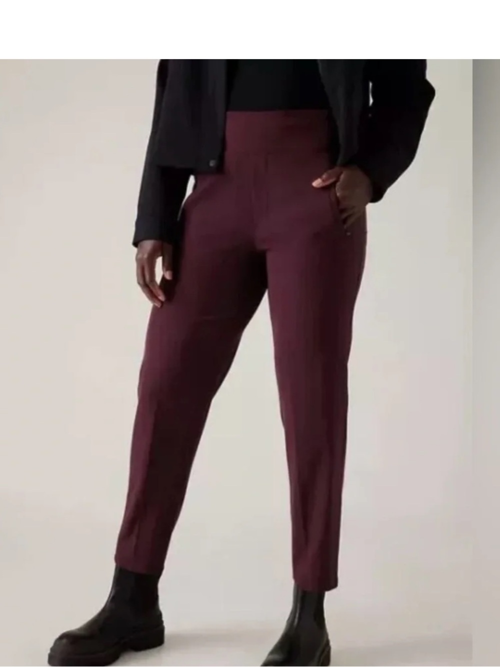 Athleta Endless Satin Side Stripe Pants Size 20